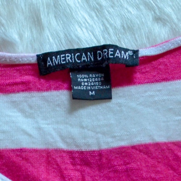 Pink & White Exposed Shoulder Tee | 2 for $10 Bundle Item - Picture 3 of 4